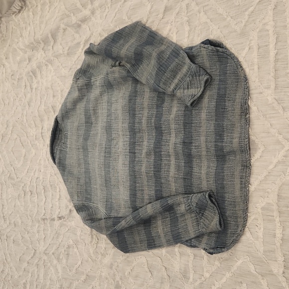 Current/ElliottThe Patch Pocket Workman Shirt, Dreamer Stripe size 2! - Picture 10 of 11